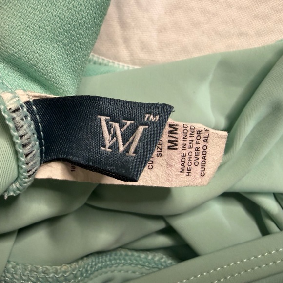 Light Mint Racerback Tank Top Tankini Top - Picture 4 of 4